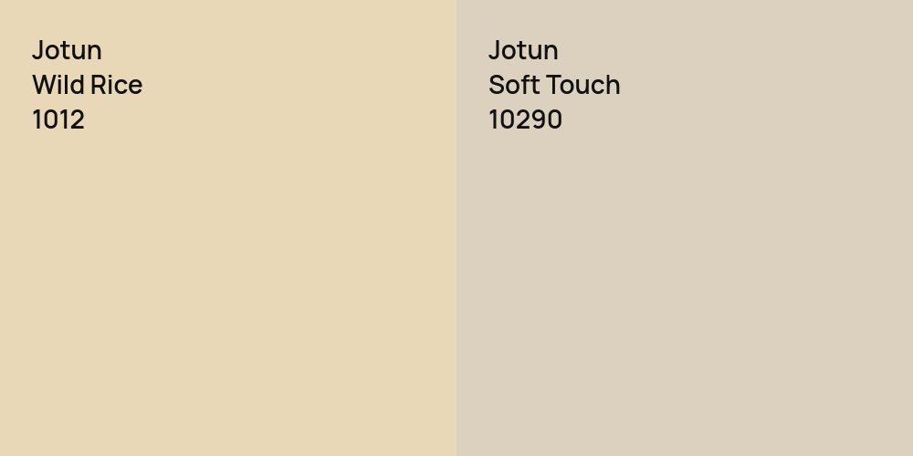 Jotun Wild Rice vs. Jotun Soft Touch