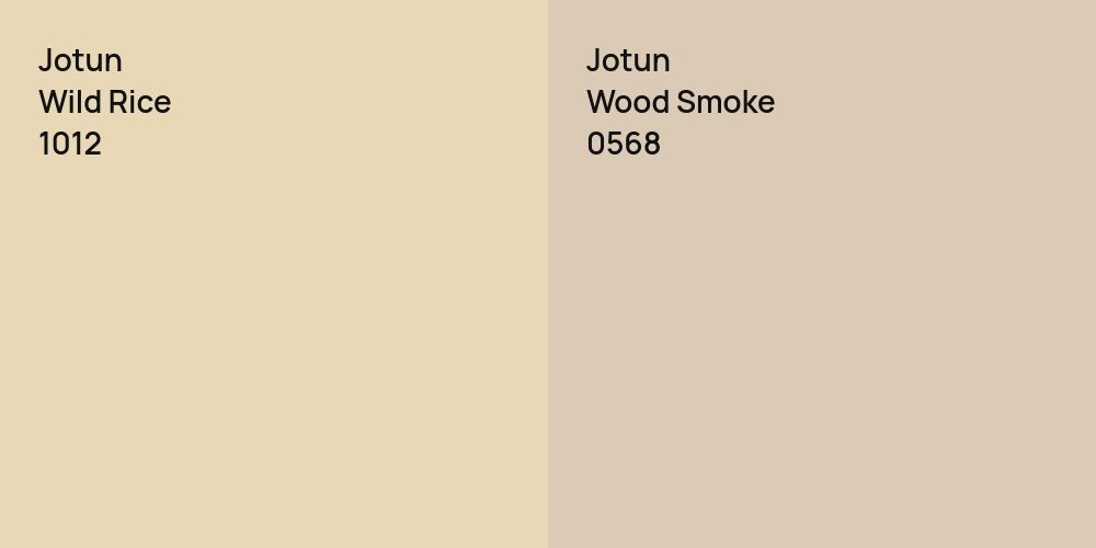 Jotun Wild Rice vs. Jotun Wood Smoke