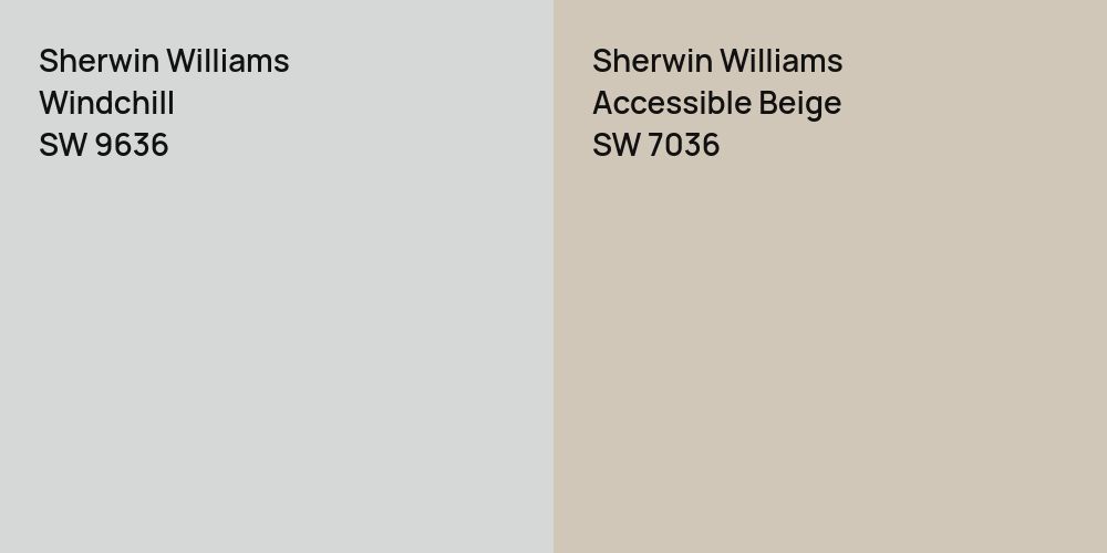 Sherwin Williams Windchill vs. Sherwin Williams Accessible Beige