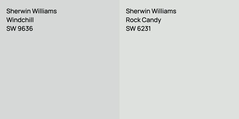 Sherwin Williams Windchill vs. Sherwin Williams Rock Candy