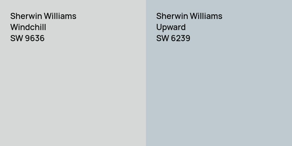 Sherwin Williams Windchill vs. Sherwin Williams Upward