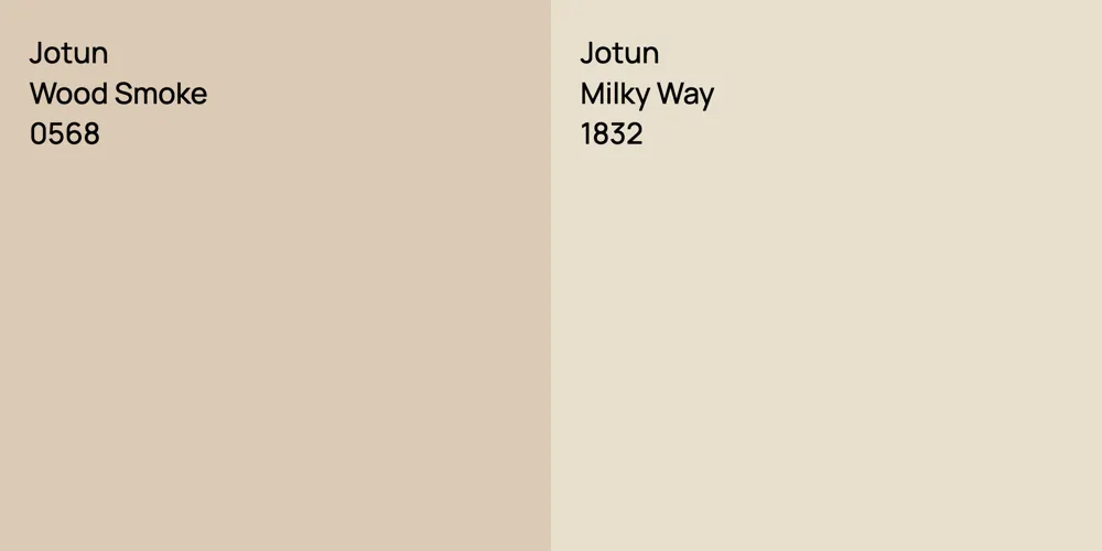 Jotun Wood Smoke vs. Jotun Milky Way