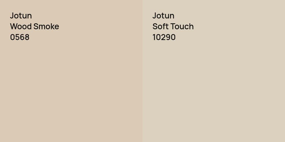 Jotun Wood Smoke vs. Jotun Soft Touch