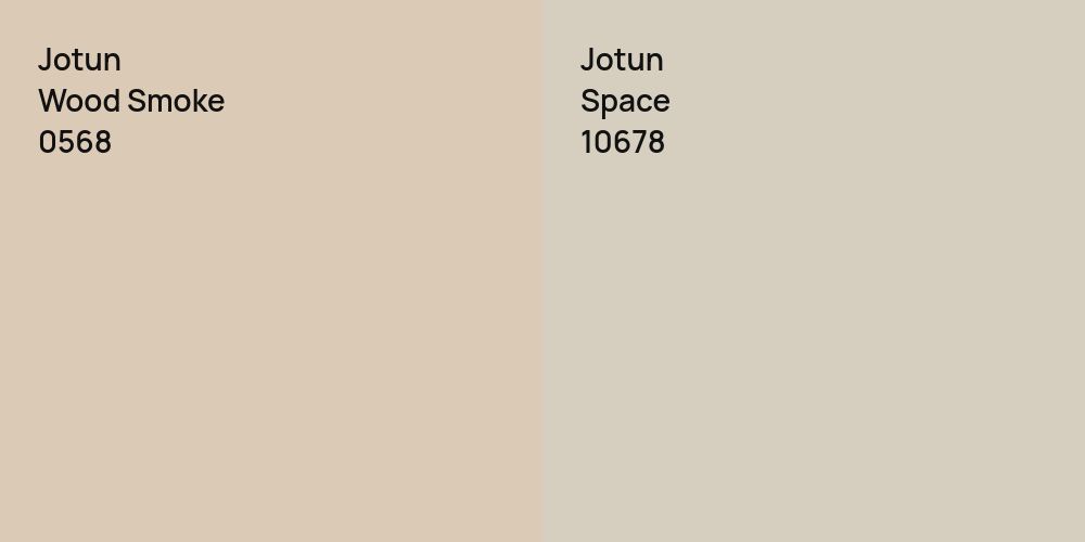 Jotun Wood Smoke vs. Jotun Space