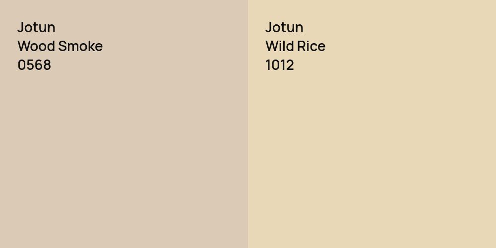 Jotun Wood Smoke vs. Jotun Wild Rice