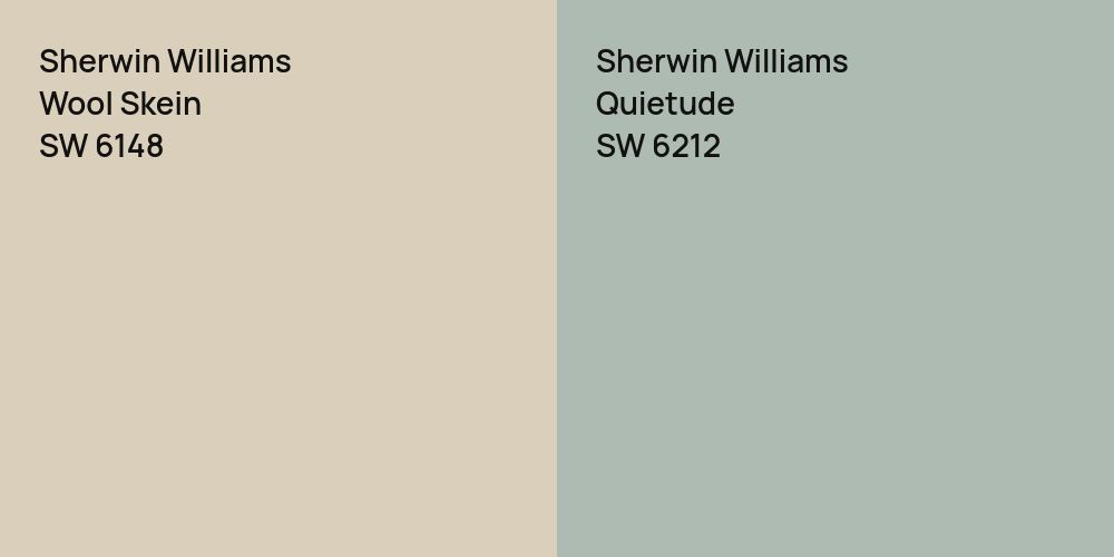 Sherwin Williams Wool Skein vs. Sherwin Williams Quietude