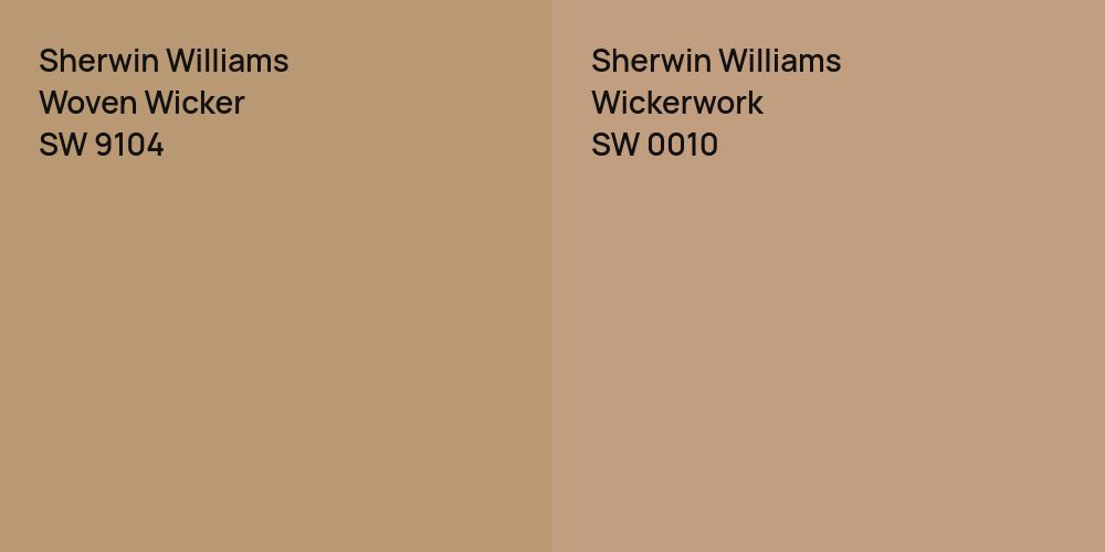 Sherwin Williams Woven Wicker vs. Sherwin Williams Wickerwork