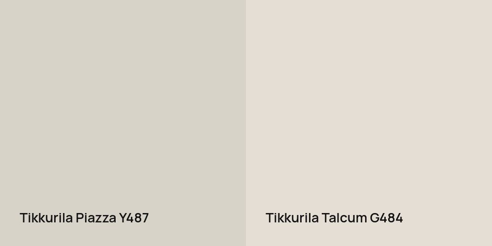 Tikkurila Piazza vs. Tikkurila Talcum