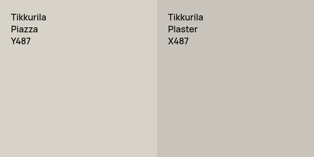 Tikkurila Piazza vs. Tikkurila Plaster