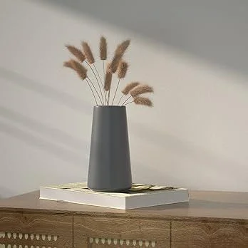Grey Ceramic Vase for Home Decor