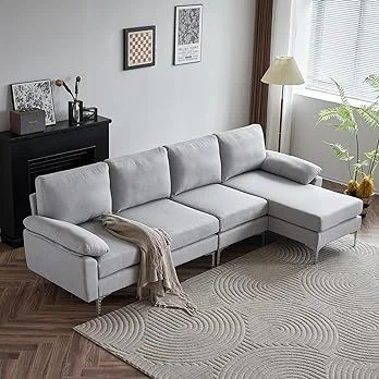 Karl home Convertible Sectional Sofa 110" L-Shape