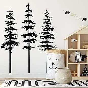 Pine Tree Wall Decor Decals for Kids Room