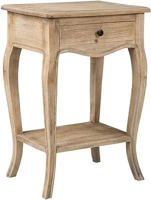 Rubberwood Accent Table Natural Finish