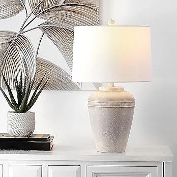 Table Lamp 15" W X D H Grey Modern Contemporary