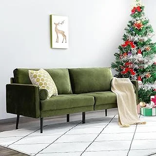 Vonanda Green Velvet Sofa Couch