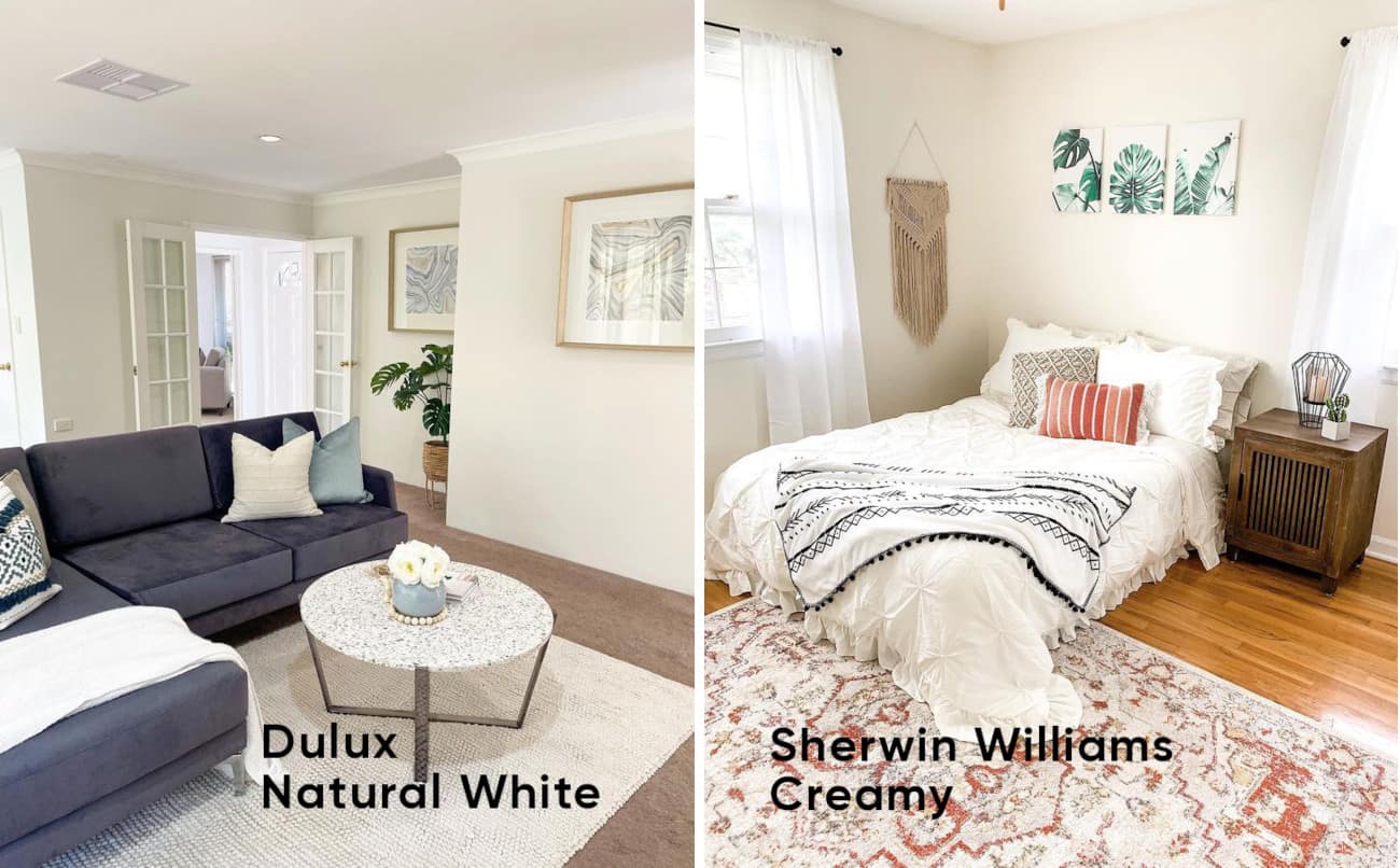White paint colors in interiors